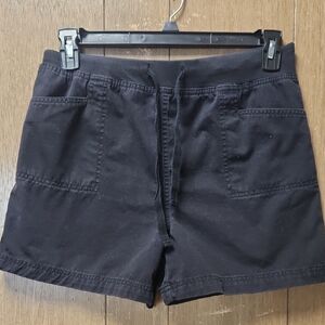 Black Cargo Maternity Shorts